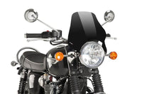 Puig naked light smoke universal screen for round headlight motorcycles 