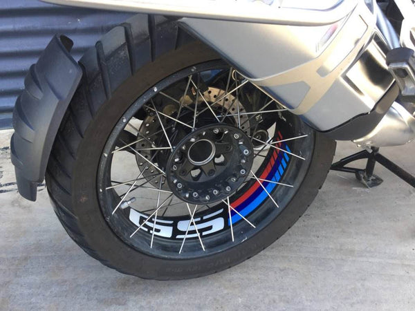 PUIG Spoked Wheel Rim Strips - BMW R1200GS Adventure 2014-18 - Motorcycle Performance Store