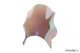 Puig Track Titanium universal screen for round headlight motorcycles