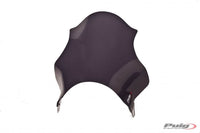 Puig Track Dark Smoke universal screen for round headlight motorcycles