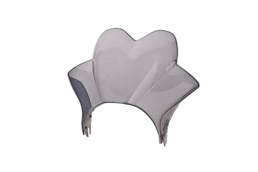Puig Wave Light Smoke universal screen for round headlight motorcycles street-style fairing 