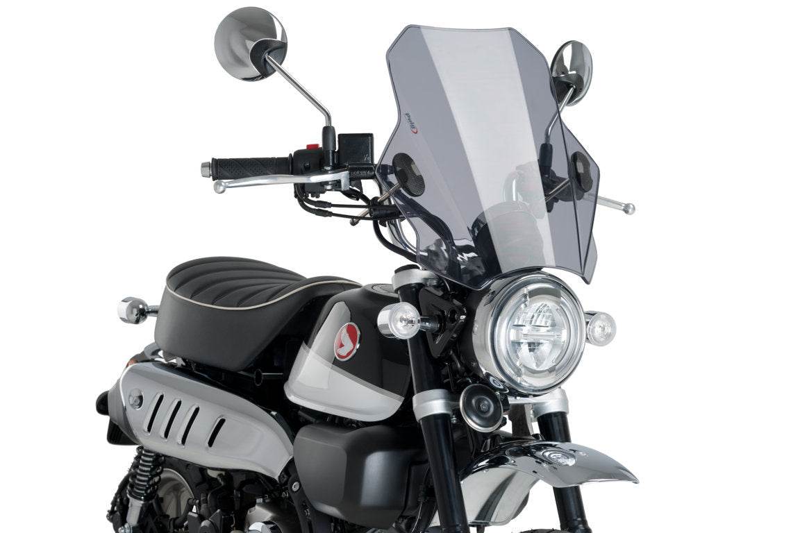 PUIG Windshield Bat Universal Screen - Honda Monkey 125 2019-23 - Motorcycle Performance Store