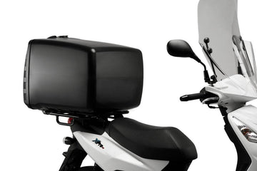 Puig 100L Mega Top Box with Rear Opening Lid and Lock - Motorcycle Performance Store