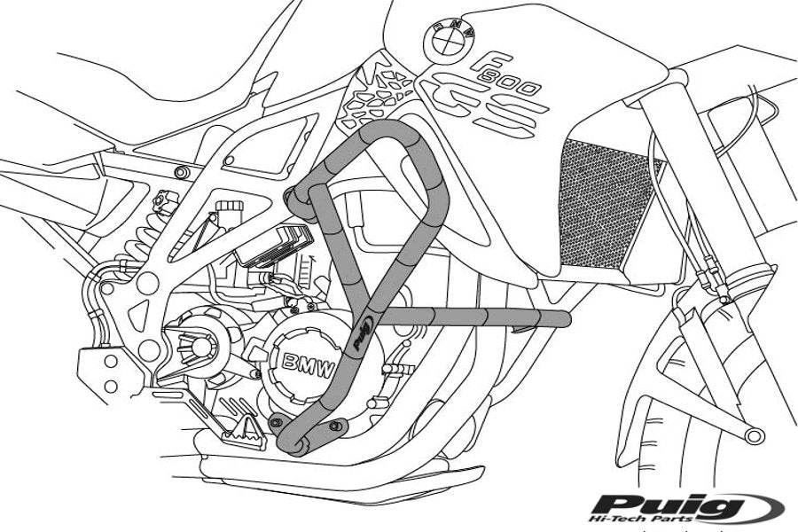 Puig Engine Guards - Honda Africa Twin CRF1100L 2020 - Motorcycle Performance Store