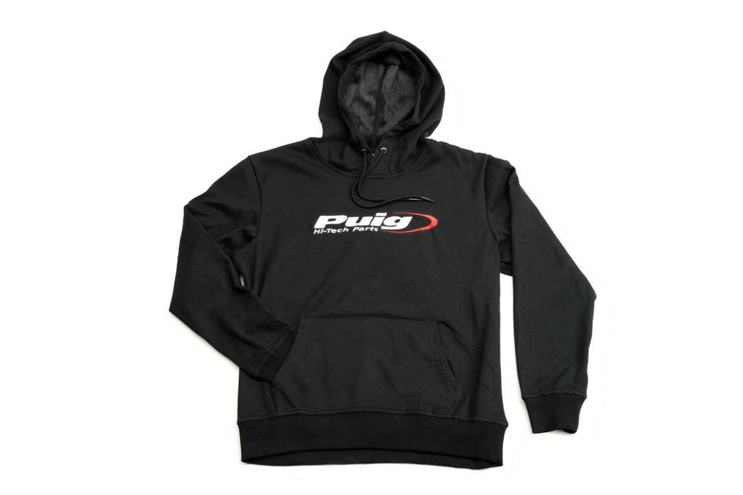 Puig Black Hooded Sweatshirt - Motorcycle Performance Store 