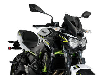 Puig Naked New Generation Sports Screen Kawasaki Z650 - 2020-25 - Motorcycle Performance Store