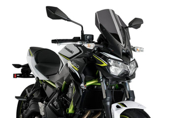 Puig Naked New Generation Touring Screen Kawasaki Z650 2020-25 - Motorcycle Performance Store