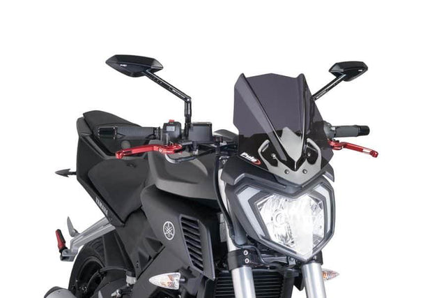 Puig New Generation Sport Screen - YAMAHA MT-125 2015-19 - Motorcycle Performance Store