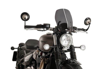 Puig New Generation Touring Screen - Triumph Bonneville Bobber 2017-20 - Motorcycle Performance Store