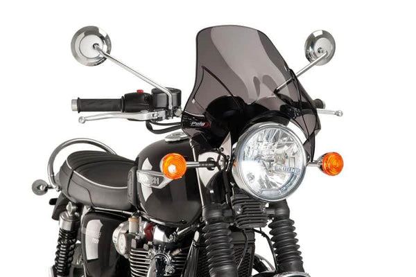 Puig Plus Screen - Triumph Bonneville T120 2016-24 - Motorcycle Performance Store