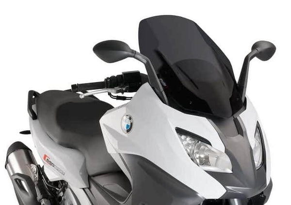Puig V-Tech Line Sport Dark Smoke Screen - BMW C650 Sport 2016-23 - Motorcycle Performance Store