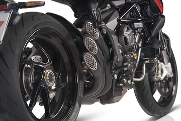QD Power Gun 21 Silencers - MV AGUSTA RIVALE 800 2014-17 - Motorcycle Performance Store