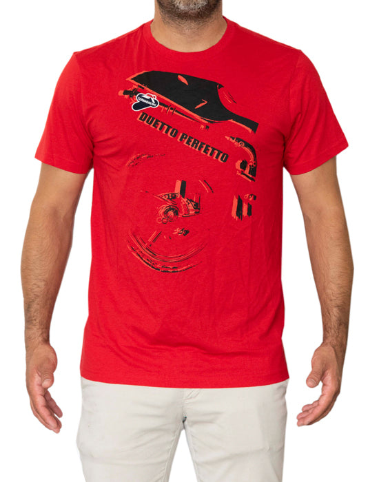 Termignoni Duetto &quot;Red&quot; T-Shirt - Motorcycle Performance Store 