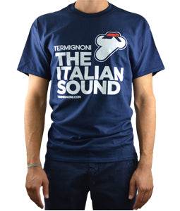 Termignoni &quot;Italian Sound&quot; Blue T-Shirt - Motorcycle Performance Store