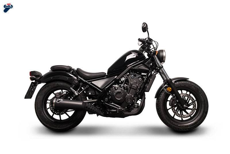 Termignoni Black Stainless Steel Silencer HONDA CMX500 REBEL 2018-21 - Motorcycle Performance Store
