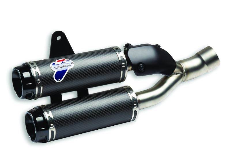 Termignoni Carbon Racing Silencer Kit - DUCATI MONSTER 821 2018-21 - Motorcycle Performance Store