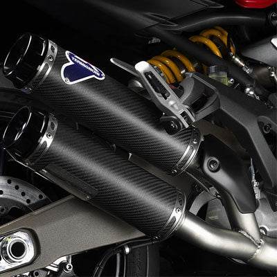Termignoni Carbon Racing Silencer Kit Ducati Monster 821 2015-17 - Motorcycle Performance Store