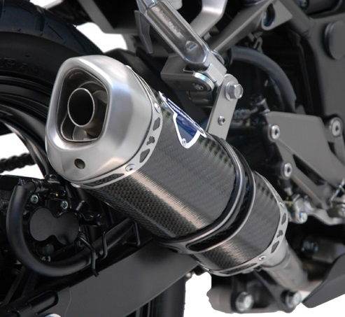 Termignoni Carbon Relevance Silencer Kawasaki Ninja 300 R 2012-16 - Motorcycle Performance Store