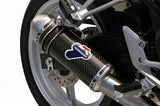 Termignoni Carbon Silencer Steel End Cap HONDA CBR250R 2011-14 - Motorcycle Performance Store
