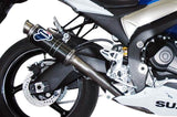 Termignoni Pair Carbon GP Style Silencers Suzuki GSXR1000 2009-11 - Motorcycle Performance Store