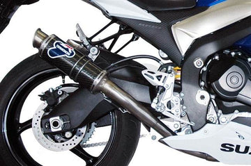 Termignoni Pair Carbon GP Style Silencers Suzuki GSXR1000 2009-11 - Motorcycle Performance Store