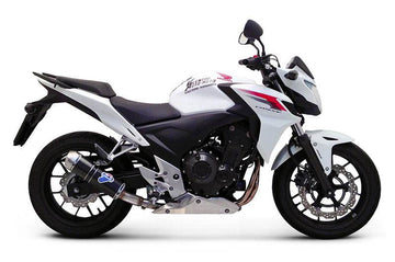 Termignoni Relevance Carbon Slip-on Silencer - HONDA CBR500R 2013-15 - Motorcycle Performance Store