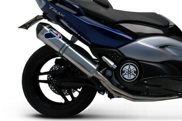 Termignoni titanium relevance race full exhaust system fitted to Yamaha T-Max 530 2012-2016