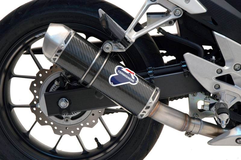 Termignoni Relevance Carbon Slip-on Silencer - HONDA CB500 F/X 2013-15 - Motorcycle Performance Store