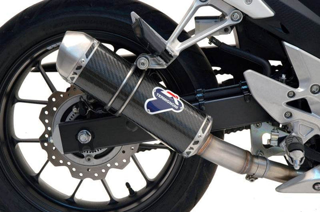 Termignoni Relevance Carbon Slip-on Silencer - HONDA CB500 F/X 2013-15 - Motorcycle Performance Store