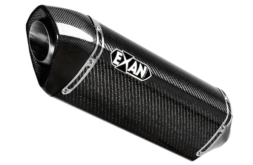 Exan X-Black Ovale Exhaust - Kawasaki ZX-6R 636 2013-16 - Motorcycle Performance Store 