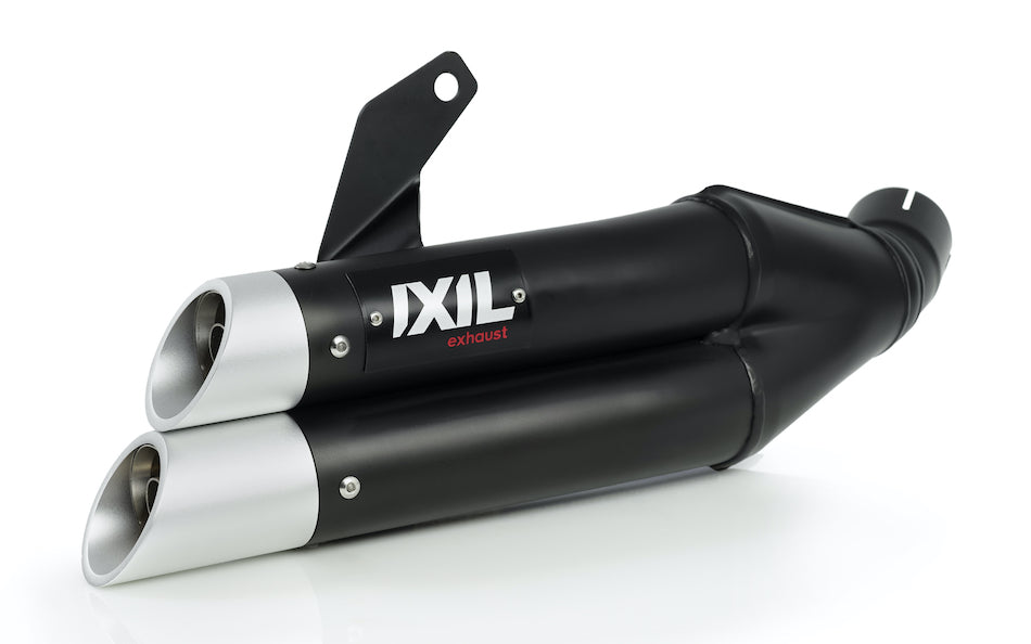 IXIL Black Dual Hyperlow Full System - KAWASAKI Z650 2017-19 - Motorcycle Performance Store 