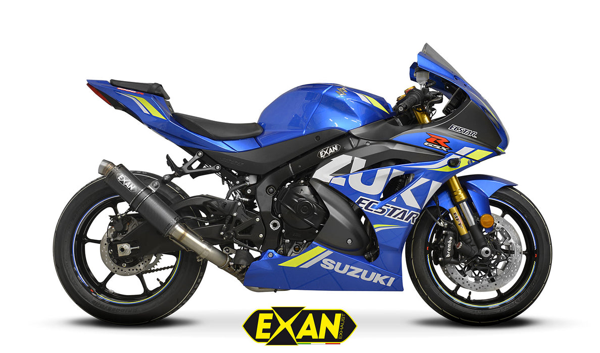 EXAN X-GP Silencer - Suzuki GSXR1000 2017-19 - Motorcycle Performance Store 