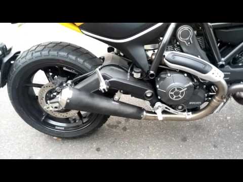 Exan Conico Inox Nx Cap Silencer Low Mount Ducati Scrambler 2015-16